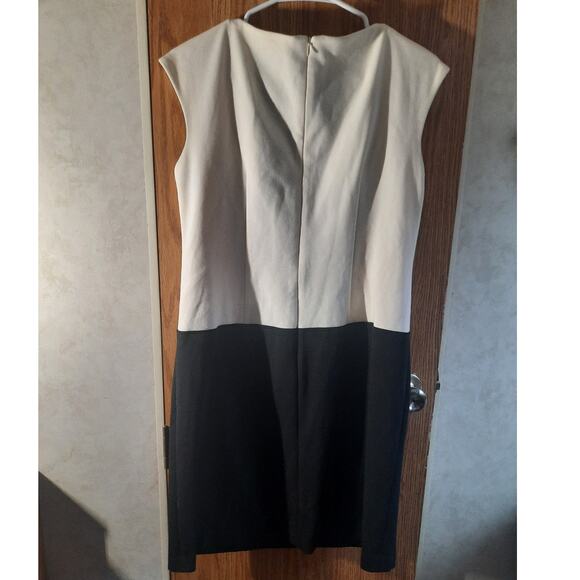 Jessica Howard Petite Colorblock Sheath Dress 10P Lined Office Power Chic - Picture 4 of 8